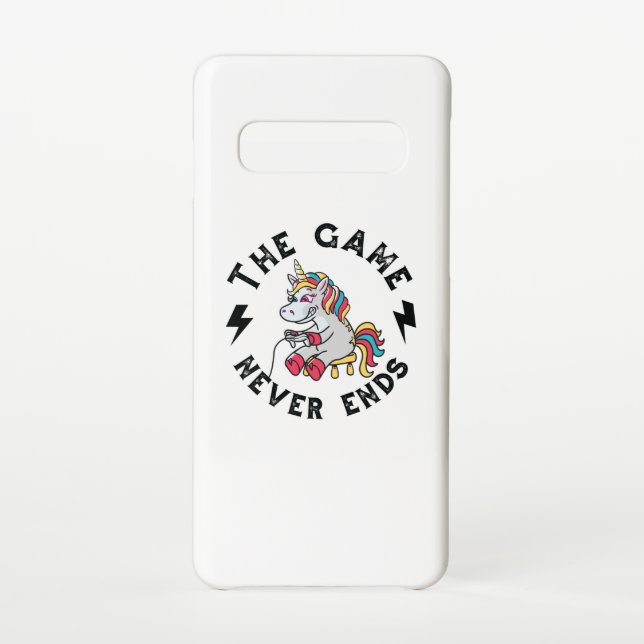 The Game never ends for Unicorns Samsung Galaxy Case (Back)