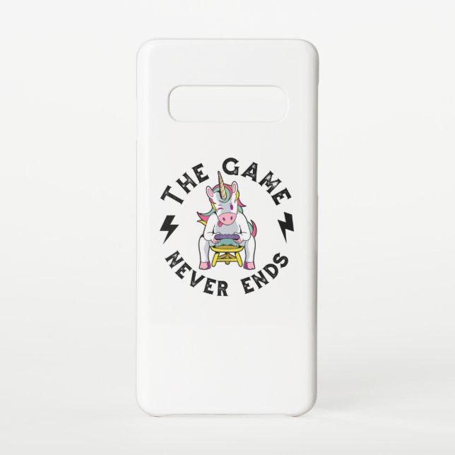 The Game never ends for Unicorns Samsung Galaxy Case (Back)