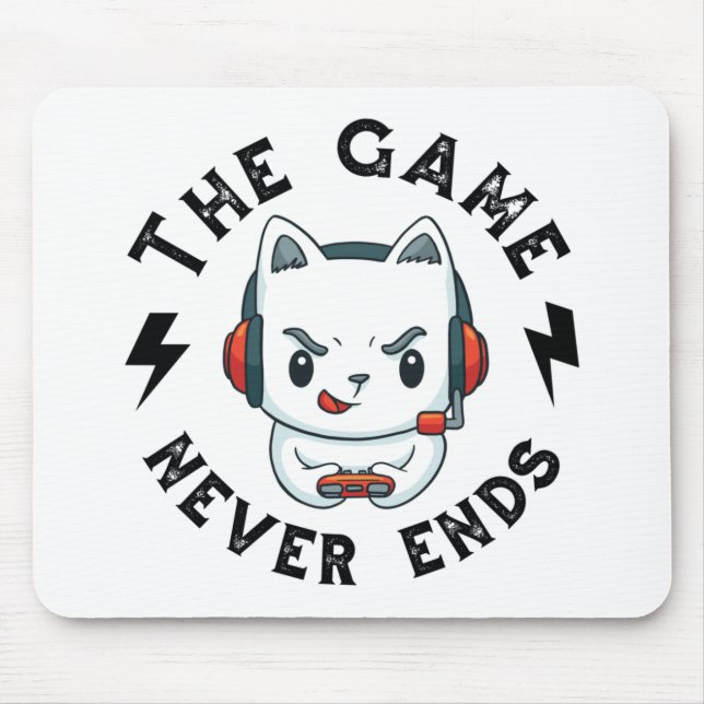 The Game never ends Mouse Mat (Front)