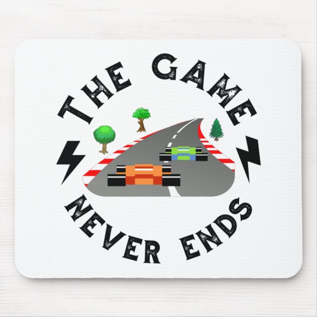 The Game never ends Mouse Mat (Front)