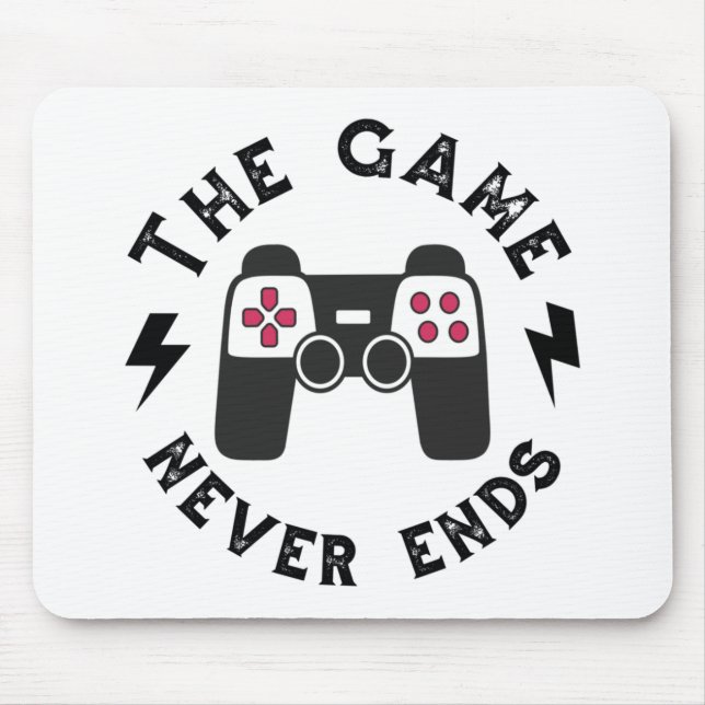 The Game never ends Mouse Mat (Front)