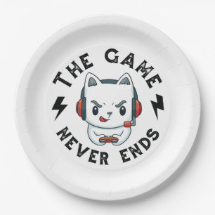 The Game never ends Paper Plate
