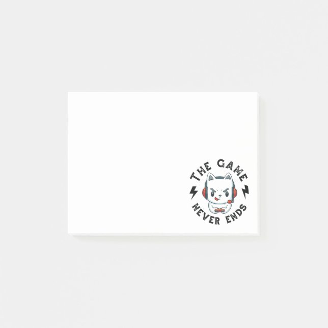 The Game never ends Post-it Notes (Front)