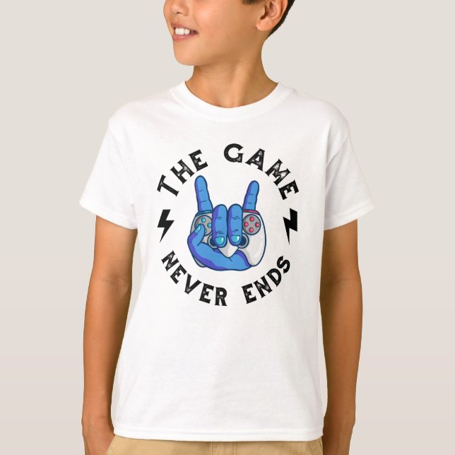 The Game never ends T-Shirt (Front)