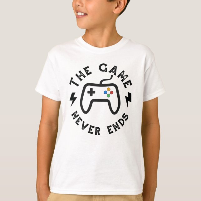 The Game never ends T-Shirt (Front)