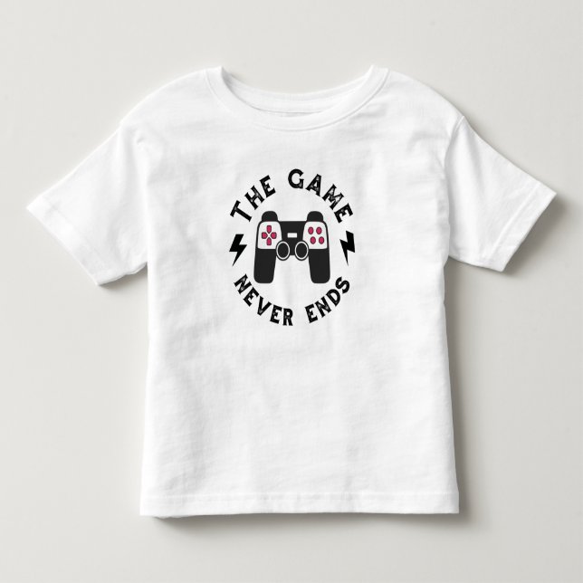 The Game never ends Toddler T-Shirt (Front)