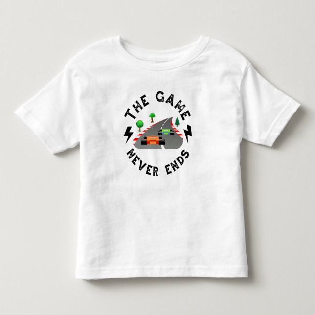 The Game never ends Toddler T-Shirt (Front)