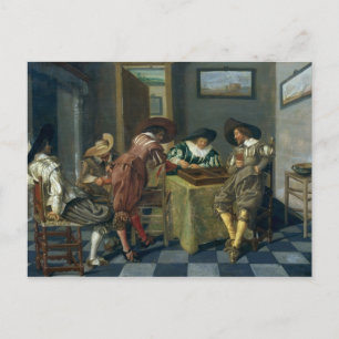 The Game of Backgammon Postcard