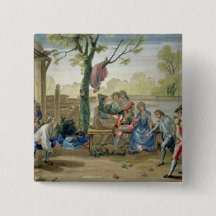 The Game of Bowls 15 Cm Square Badge