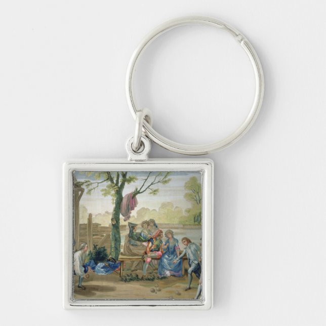 The Game of Bowls Key Ring (Front)