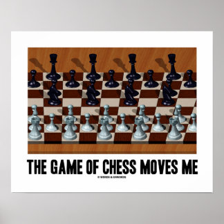 The Game Of Chess Moves Me Chess Stereogram Poster