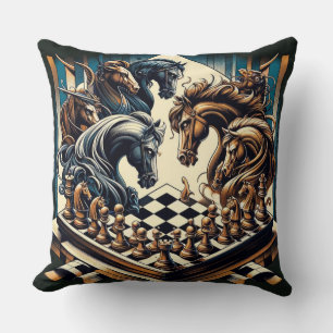 The game of knights – chess meets fantasy cushion