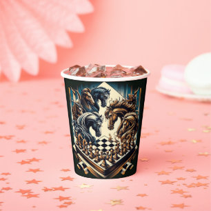 The game of knights – chess meets fantasy paper cups