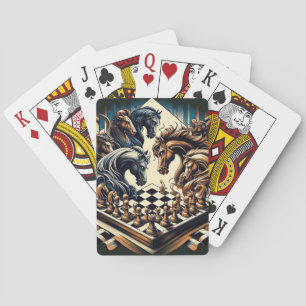 The game of knights – chess meets fantasy playing cards