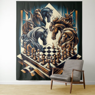 The game of knights – chess meets fantasy tapestry