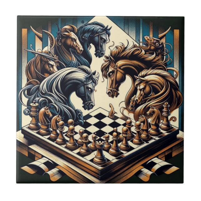 The game of knights – chess meets fantasy tile (Front)