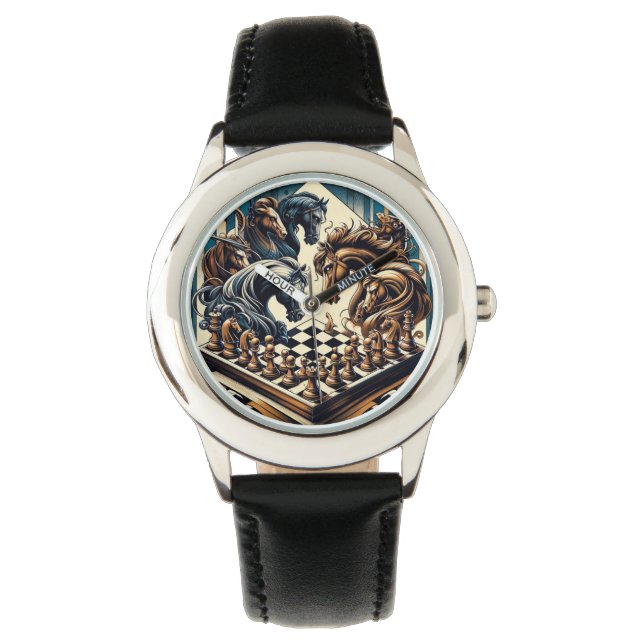 The game of knights – chess meets fantasy watch (Front)