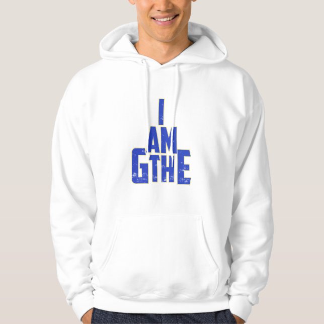 The Game White L Hoodie (Front)