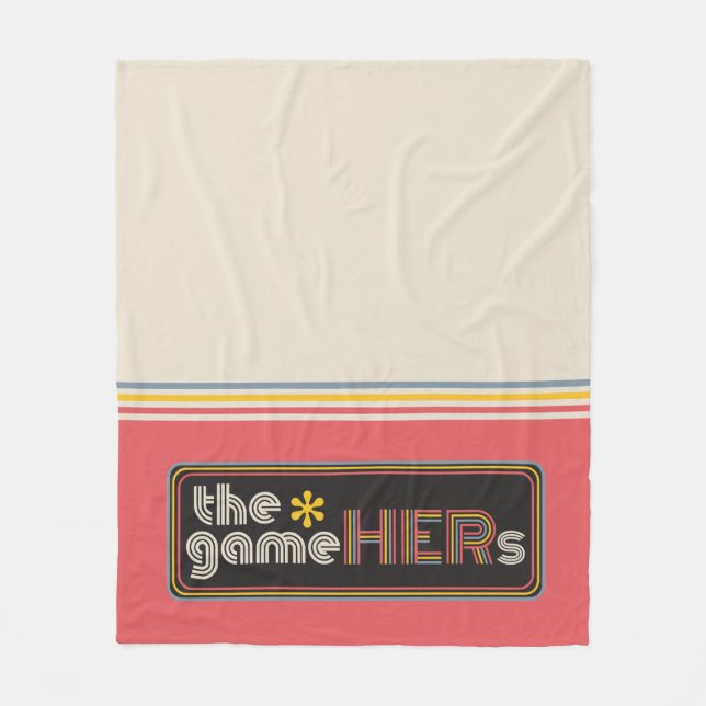 The*gameHERs Horizontal Logo Fleece Blanket (Front)