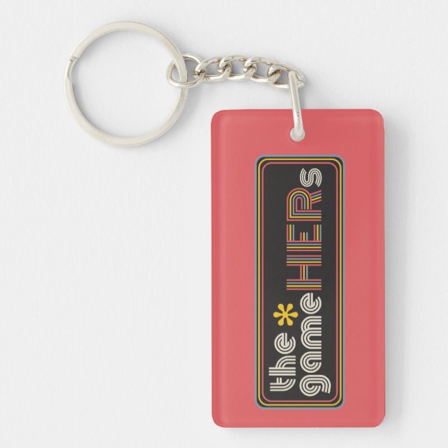 The*gameHERs Horizontal Logo Key Ring (Front)