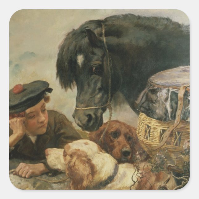 The Gamekeeper's Companion Square Sticker (Front)