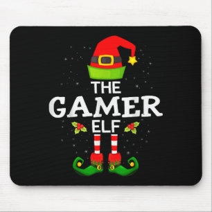 The Gamer Elf Christmas Family Matching Pajama Mouse Mat