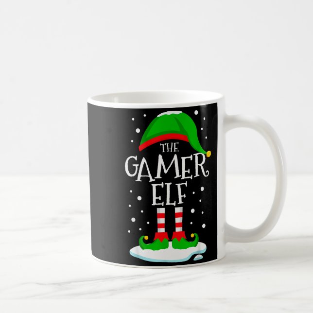 The Gamer Elf Christmas Family Matching Xmas Video Coffee Mug (Right)