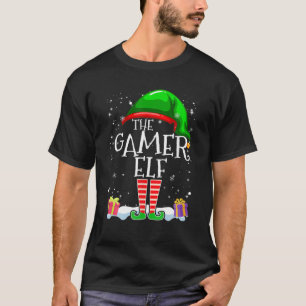 The Gamer Elf Family Matching Christmas Group T-Shirt