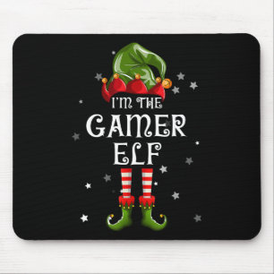 The Gamer Elf Fun Christmas Matching Family Mouse Mat