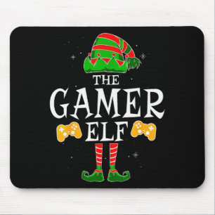 The Gamer Elf Group Matching Family Christmas Holi Mouse Mat