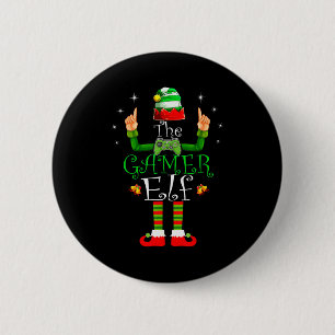The Gamer Elf Matching Family Christmas Pajama Shi 6 Cm Round Badge