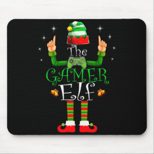 The Gamer Elf Matching Family Christmas Pajama Shi Mouse Mat