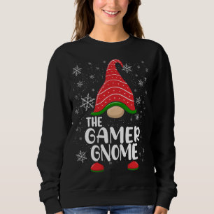 The Gamer Gnome Funny Matching Christmas Family Pa Sweatshirt