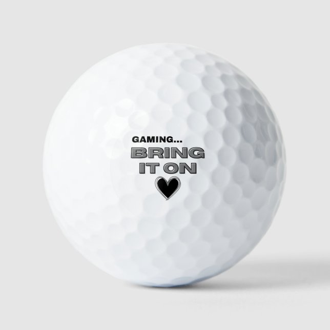 The Gamer  Golf Balls (Front)