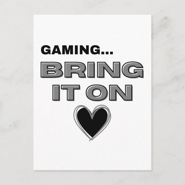 The Gamer Postcard  (Front)