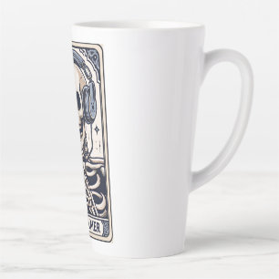 The Gamer Skeleton Tarot Card Latte Mug