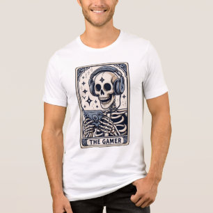 The Gamer Skeleton Tarot Card Shirt