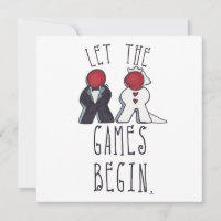 The Games Begin Meeple Wedding Art