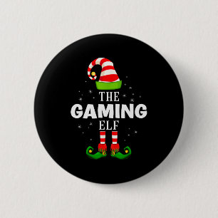 The Gaming Elf Christmas Pjs Matching Pajama 6 Cm Round Badge