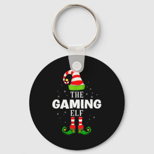 The Gaming Elf Christmas Pjs Matching Pajama  Key Ring