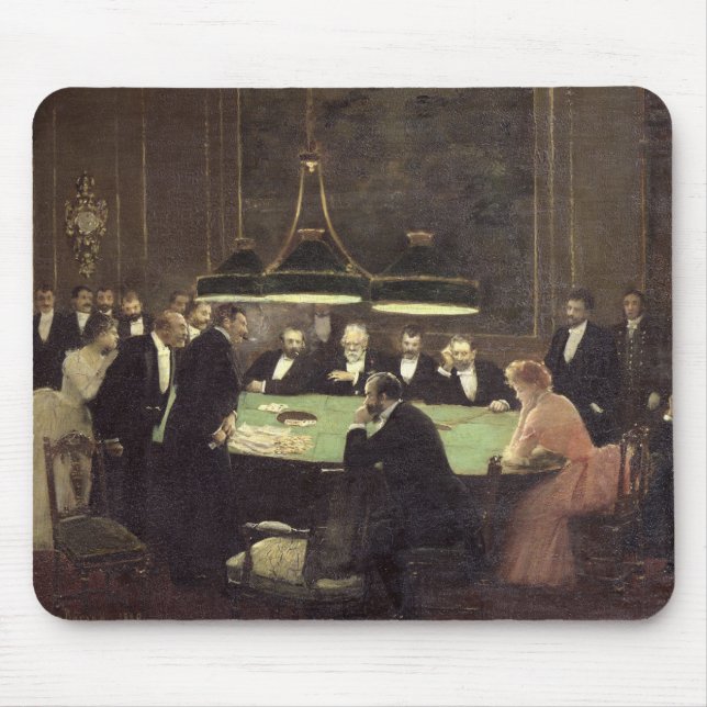 The Gaming Room at the Casino, 1889 Mouse Mat (Front)