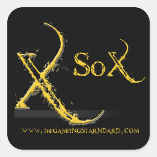 The Gaming Standard Square Stickers - Black