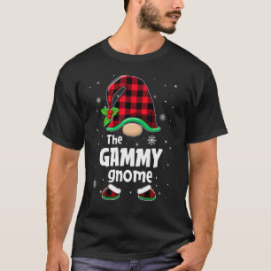 The Gammy Gnome Buffalo Plaid Christmas Matching F T-Shirt
