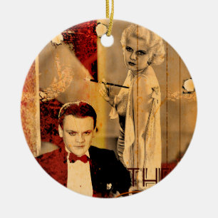 The Gangster's Blonde Girl Ceramic Tree Decoration