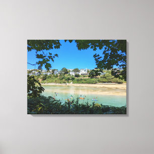 The Gannel Paddle Boarders Canvas Print
