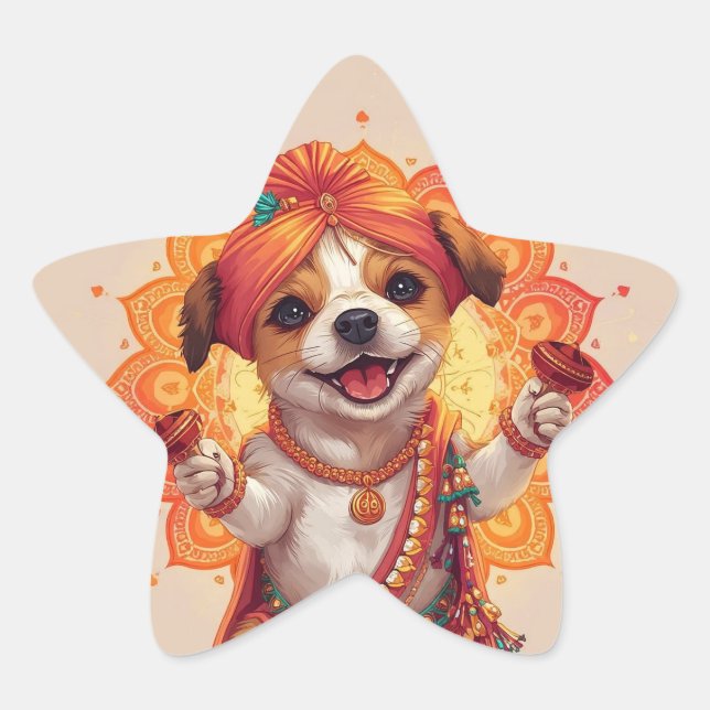 The Garba Guardian Star Sticker (Front)