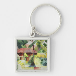 The Garden, 1914 (w/c on paper) Key Ring