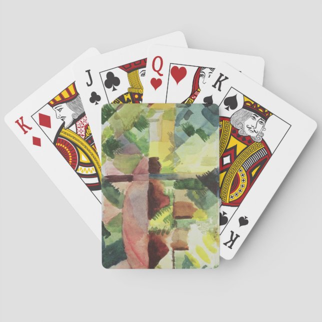 The Garden, 1914 (w/c on paper) Playing Cards (Back)