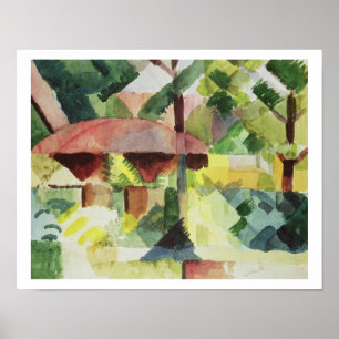 The Garden, 1914 (w/c on paper) Poster