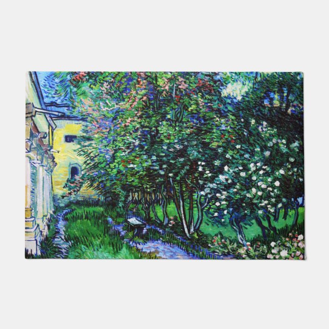 The Garden at the Asylum at Saint-Rémy, Van Gogh Doormat (Front)